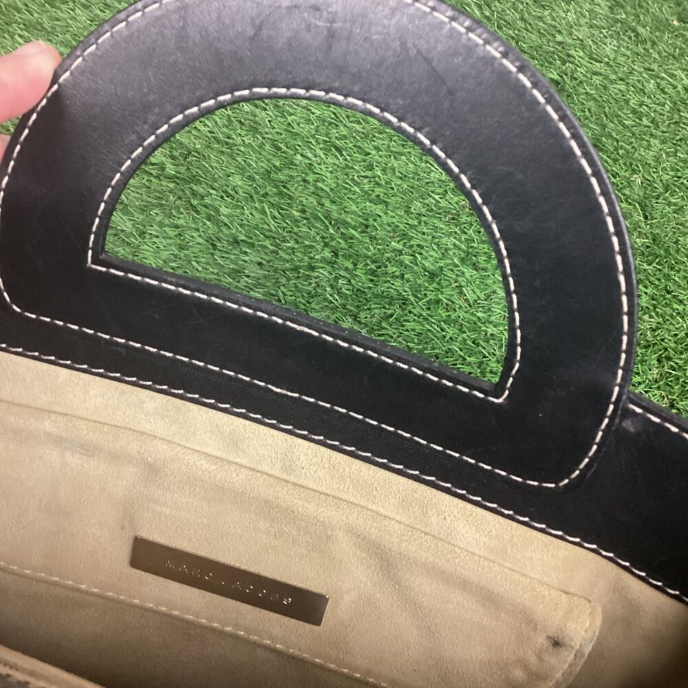 Vintage Marc Jacobs Handbag Briefcase Black Leather - Picture 15 of 16